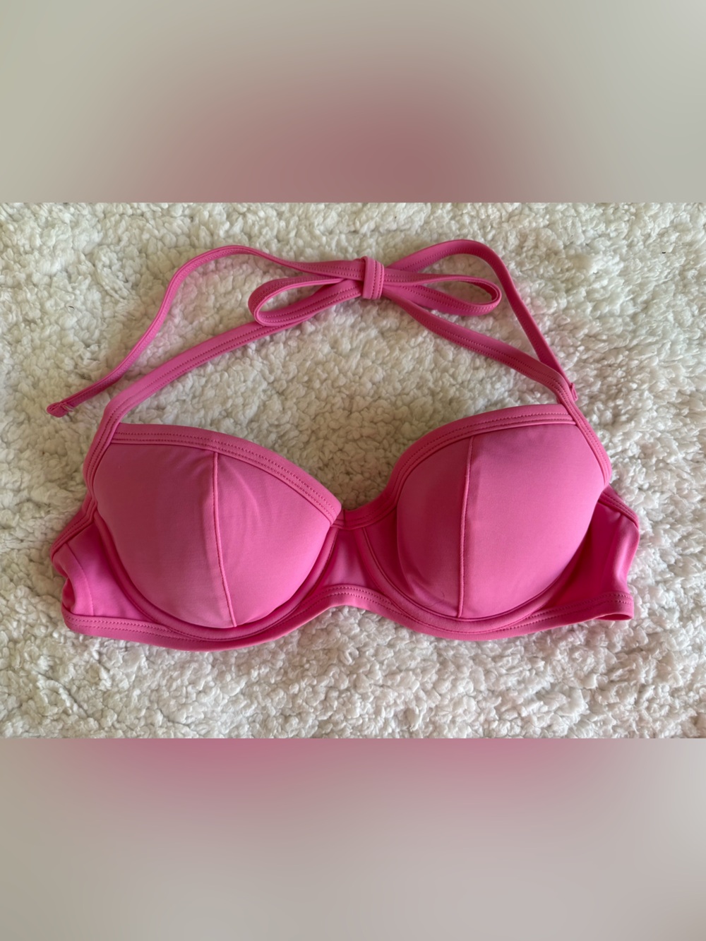 VS Pink Padded Halter Bikini Top
